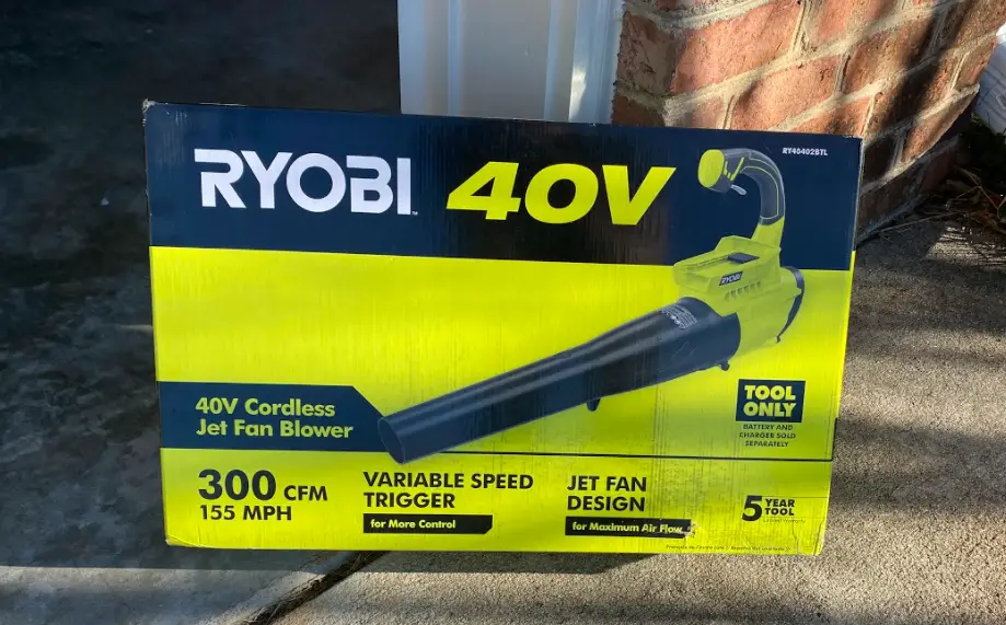 Ryobi 40V blower in box
