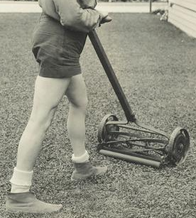 old school reel mower