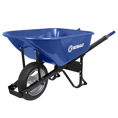 Kobalt 6 feet steel wheelbarrow