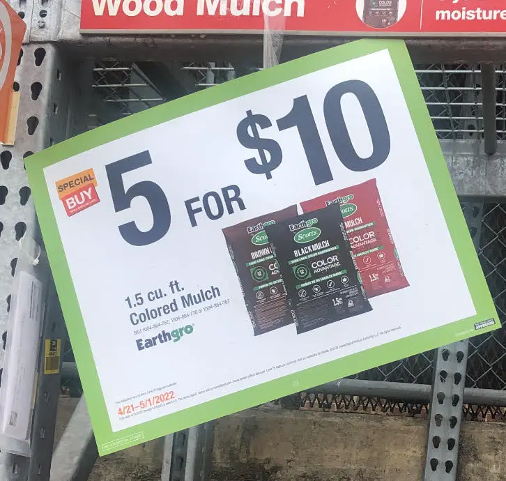 Home Depot Mulch Sale