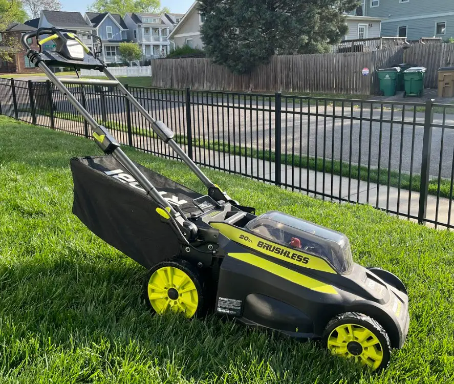 Ryobi 20 cordless discount lawn mower reviews