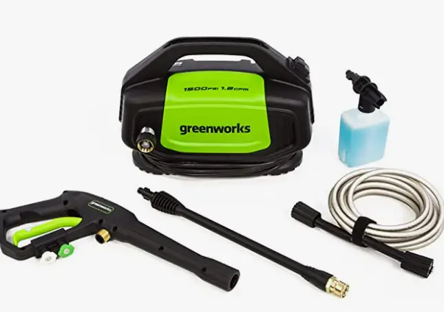 Greenworks 1500 PSI 1.2 GPM electric pressure  washer review