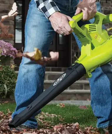 Sun joe battery operated leaf blower hot sale