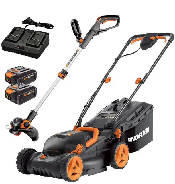 worx 40v mower and trimmer kit gt revolution