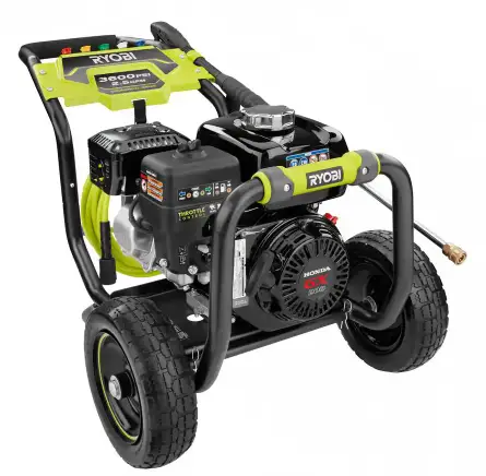 ryobi 3600 psi pressure washer for industrial use.