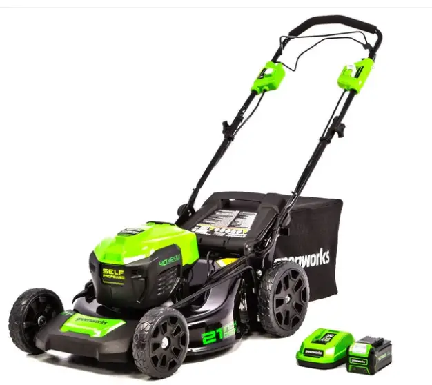 greenworks cordless lawn mower 40v  21  inch