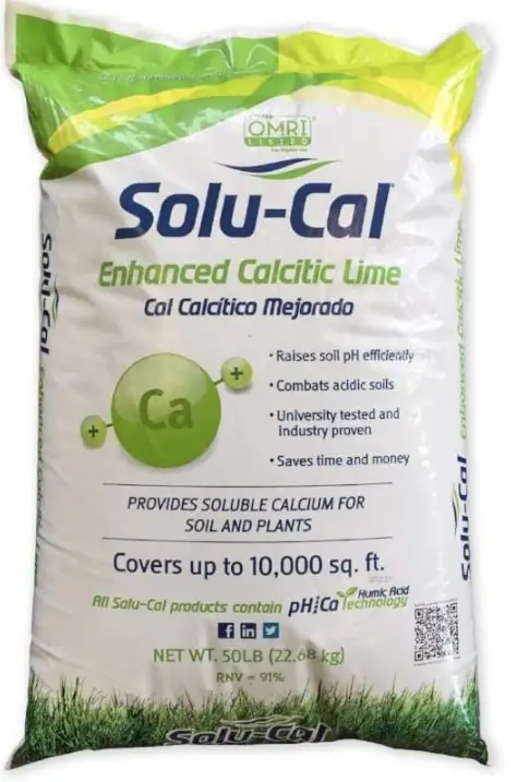 solu cal lime for lawn
