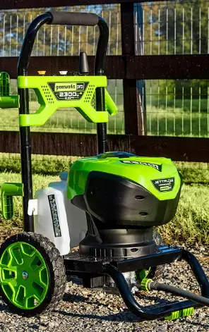 Greenworks pressure washer compared