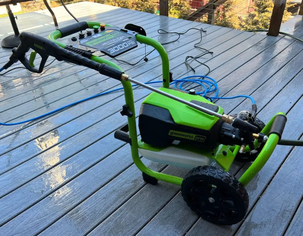 greenworks 3000 psi pressure washer