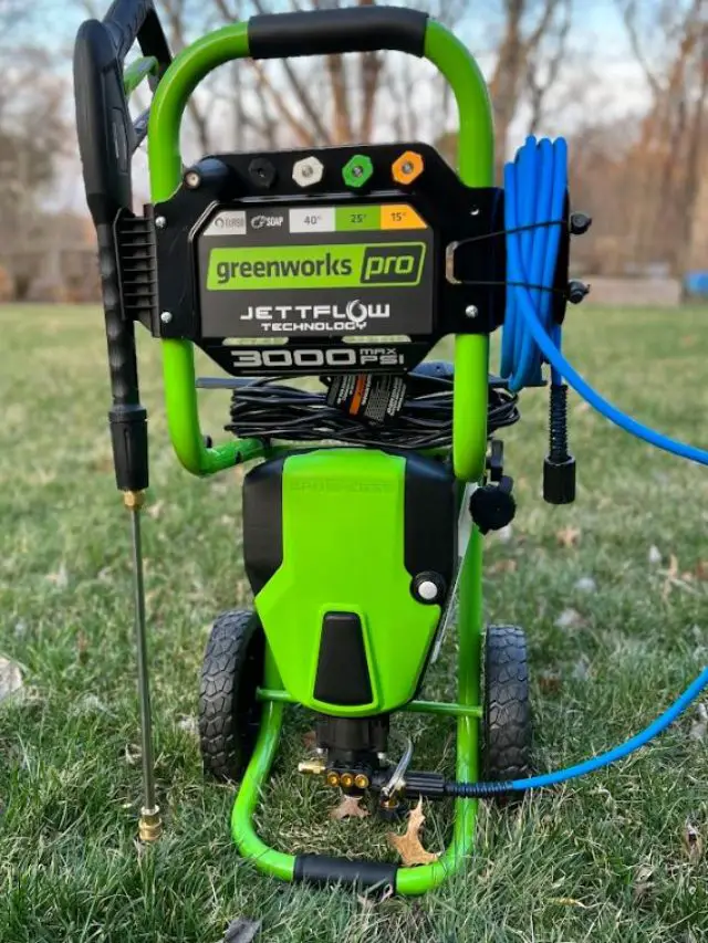 greenworks pressure washer storage