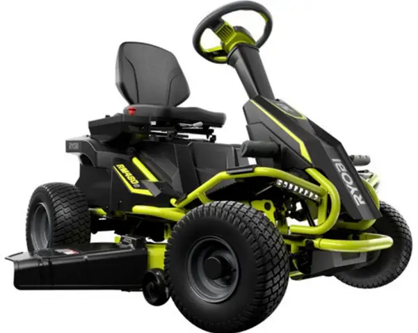 ryobi electric riding  lawn mower