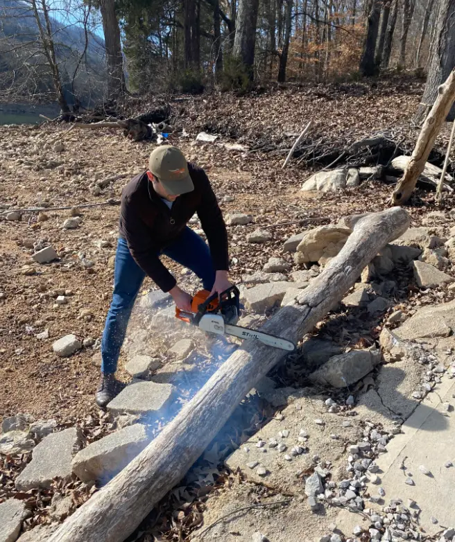 testing a chainsaw