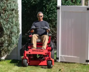 narrow zero turn mower