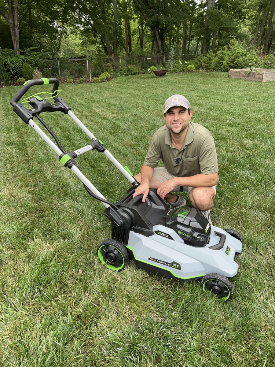 me with my ego mower