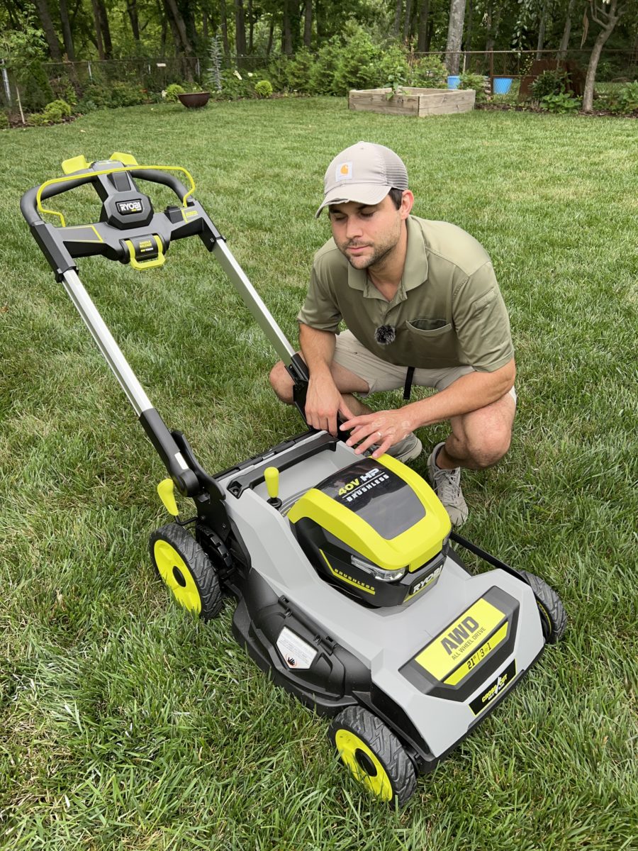 ryobi 40v hp mower at home depot