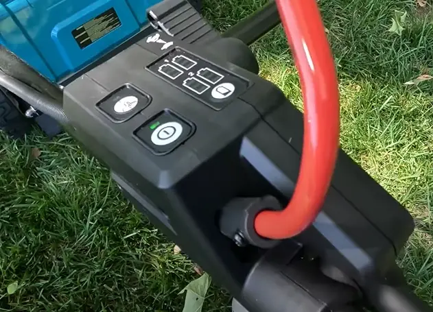 makita mower battery indicator