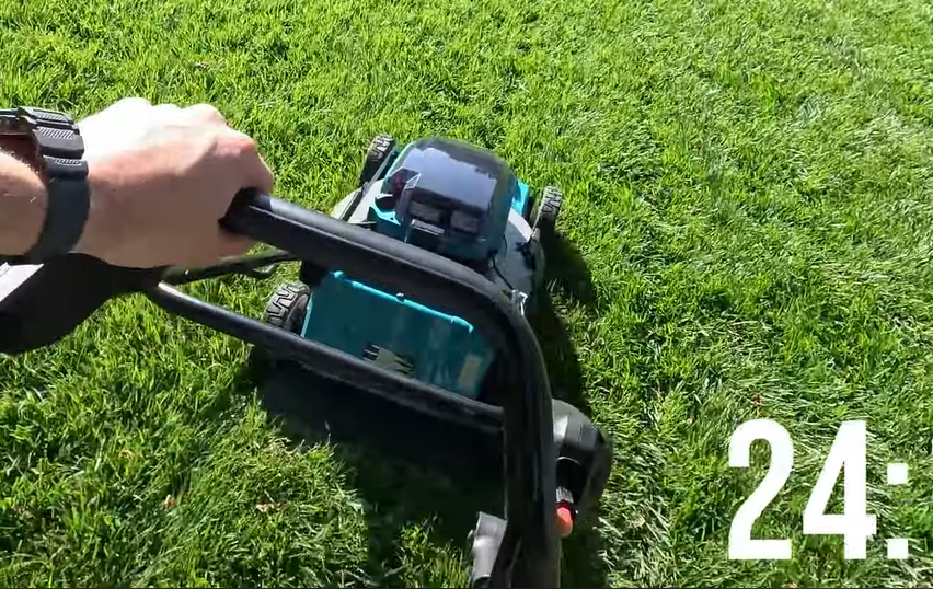 battery run time on makita mower