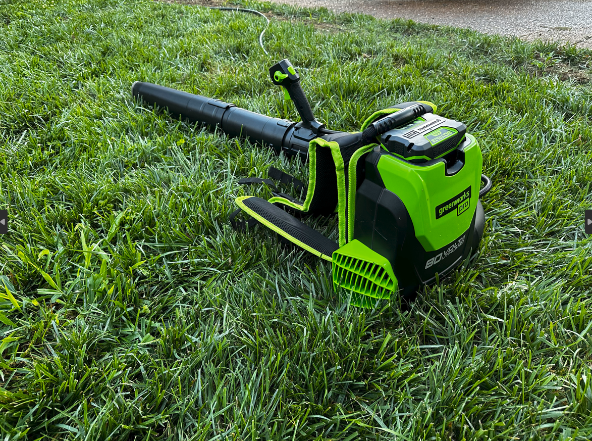 Greenworks 80v backpack leaf blower electric battery