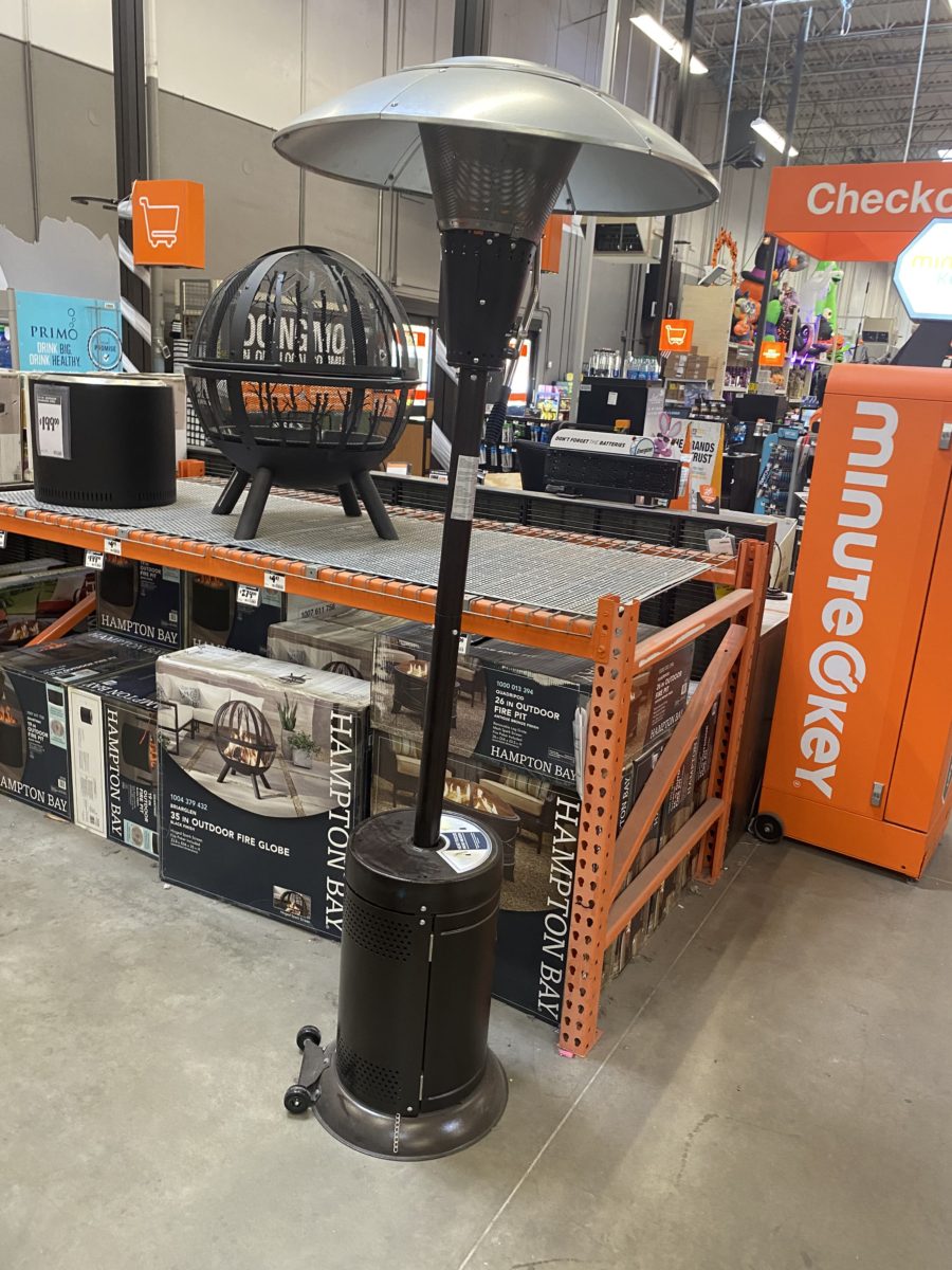 standing patio heater at home depot