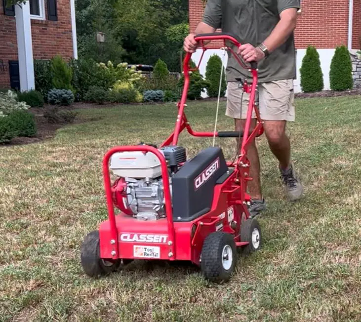 fall core aerator rental from home depot