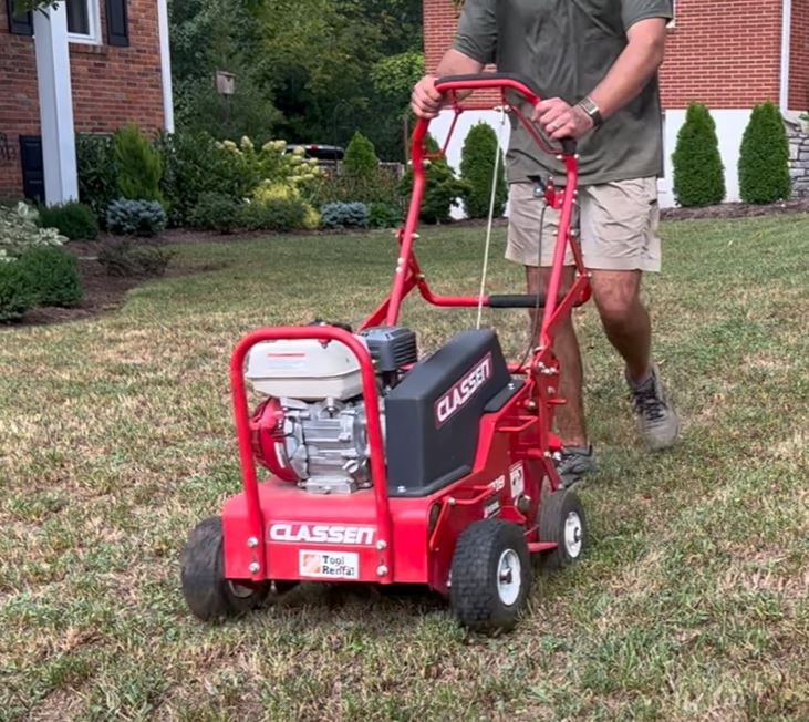 fall core aerator rental from home depot