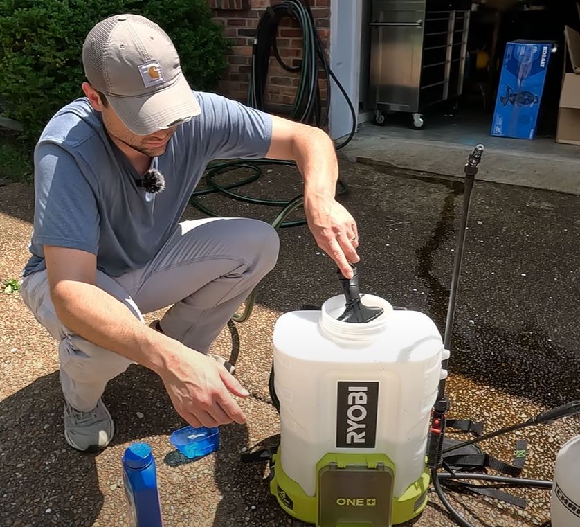 mixing bioadvanced into my ryobi backpack sprayer