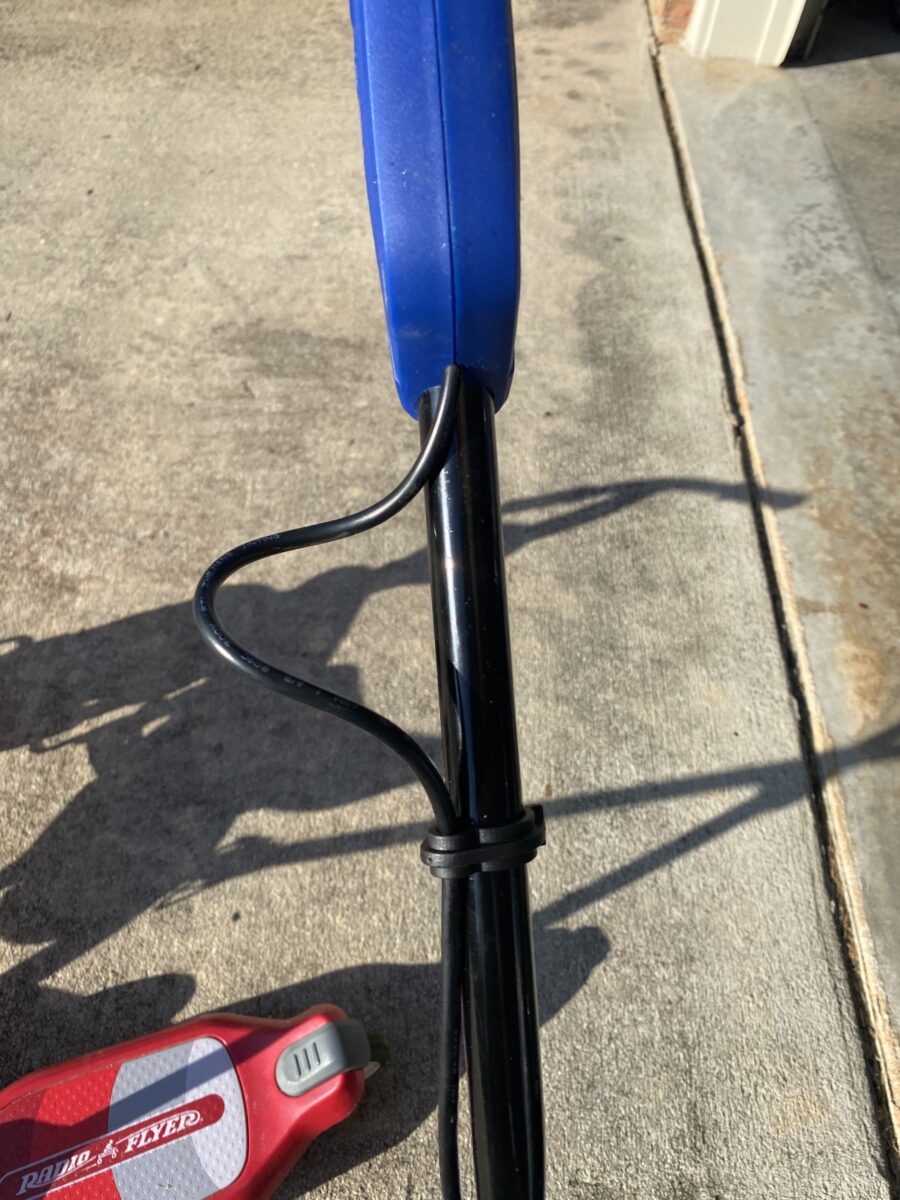electric cord attachment mower