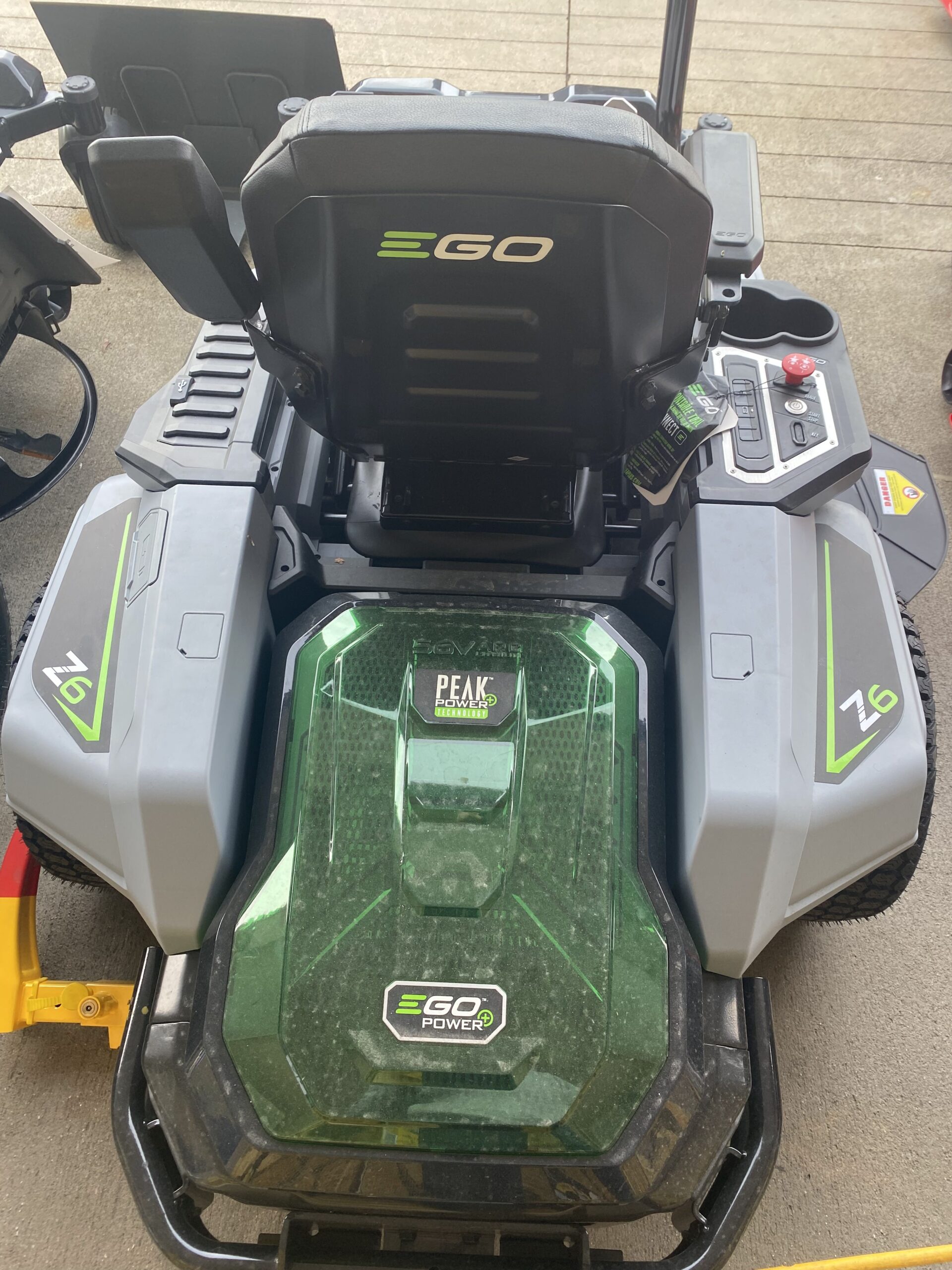 ego zero turn electric riding mower