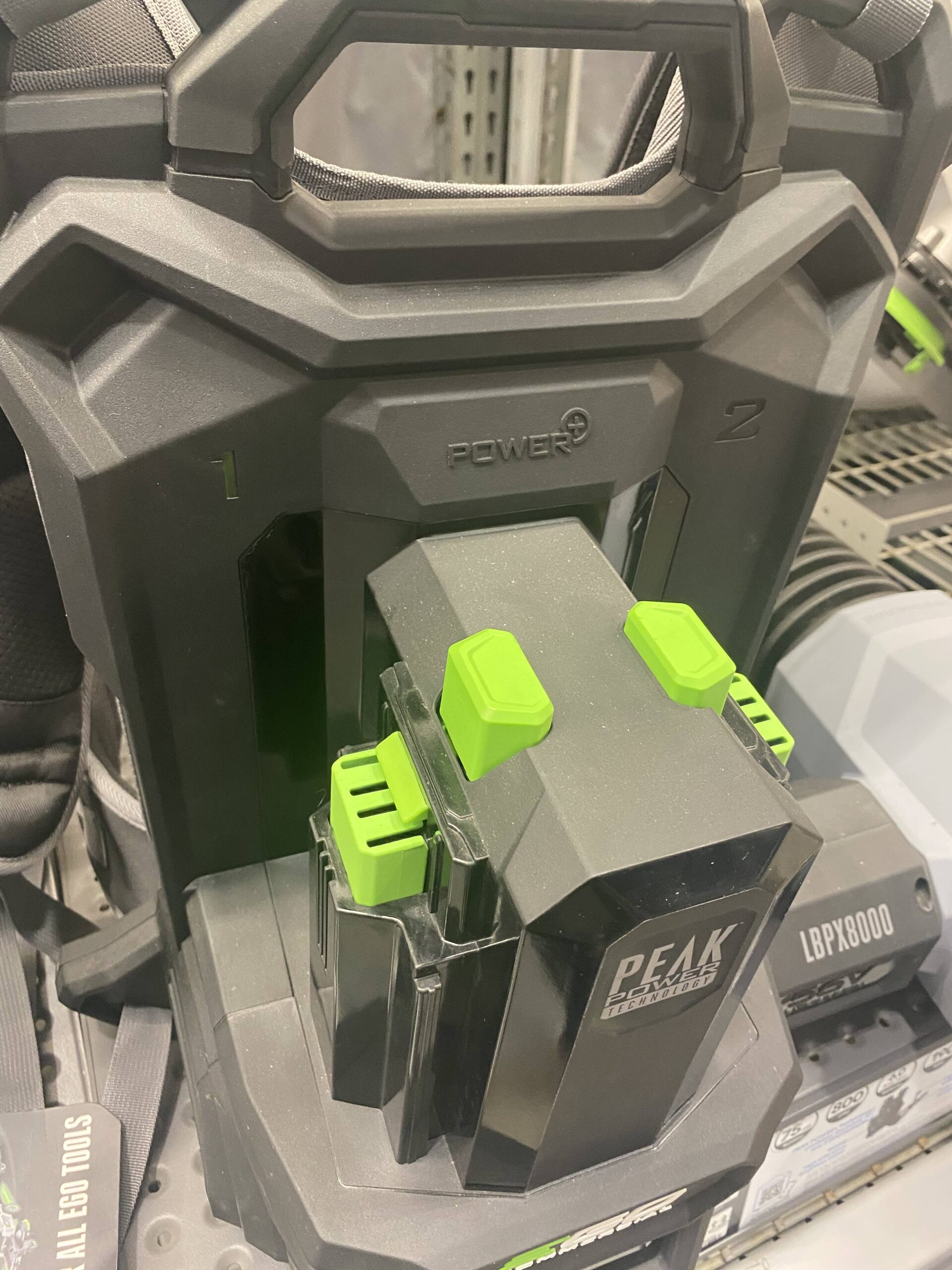 ego backpack blower at Lowes